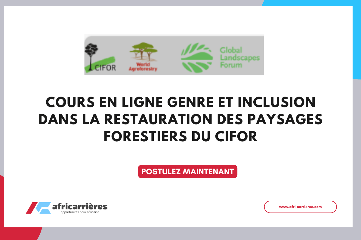 Cours en ligne Genre et inclusion dans la restauration des paysages forestiers du CIFOR 2025