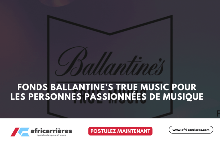 Fonds Ballantine's True Music 2025 pour les personnes passionnées de musique