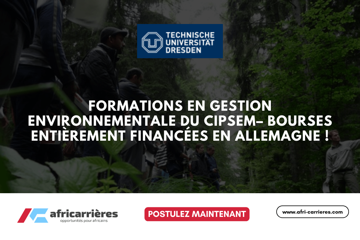 Formations en gestion environnementale 2025 du CIPSEM– Bourses entièrement financées en Allemagne !