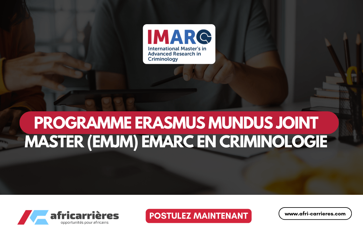 Programme Erasmus Mundus EMARC 2025 en Criminologie
