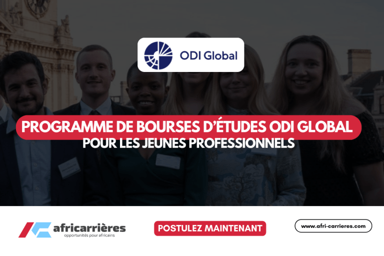 Programme de bourses ODI 2025-2027 pour les jeunes professionnels