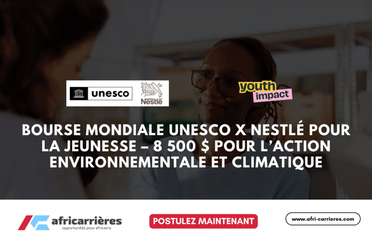 Subvention mondiale Unesco Nestlé pour la jeunesse 2025 Pour la durabilité environnementale et l’action climatique