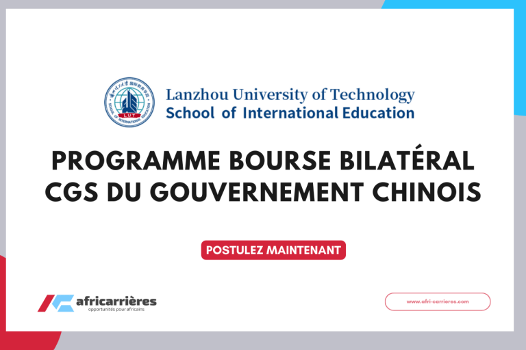 Programme bourse bilatéral CGS du gouvernement chinois 2025