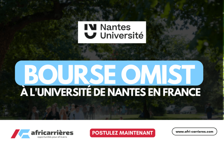 Bourse OMIST 2025 à l'Université de Nantes - Faculté Sciences et techniques (Masters) 2025