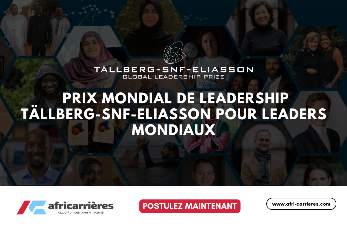 Postulez dès maintenant : Prix mondial de leadership Tällberg-SNF-Eliasson 2025