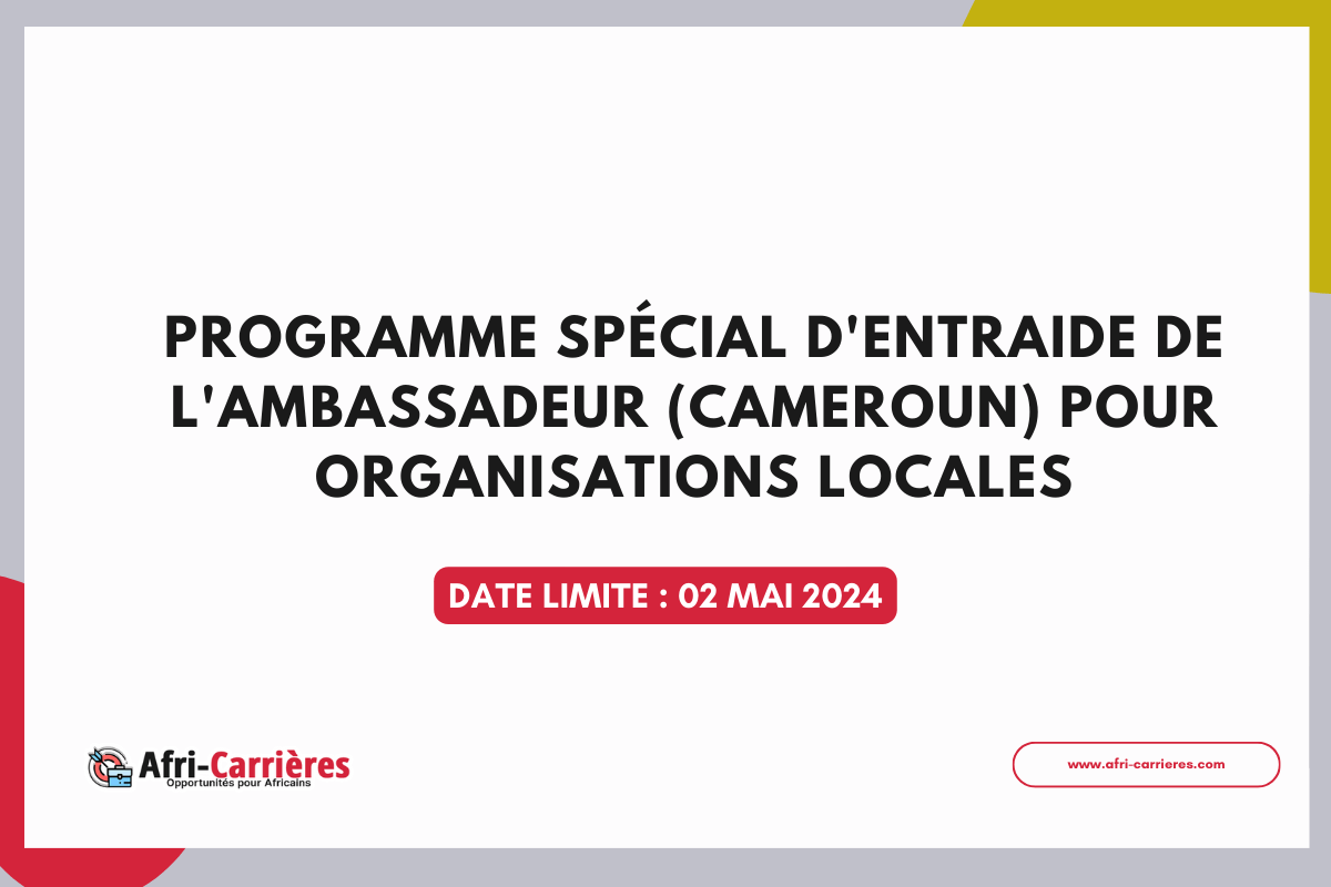 Programme spécial d'entraide de l'Ambassadeur