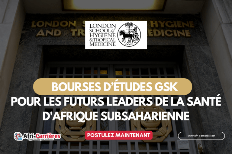 Bourses GSK pour pays d'Afrique Subsaharienne
