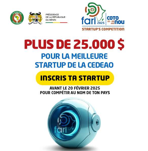 Postulez au Concours Startup de la CEDEAO 2025 jusqu'à 25000 $