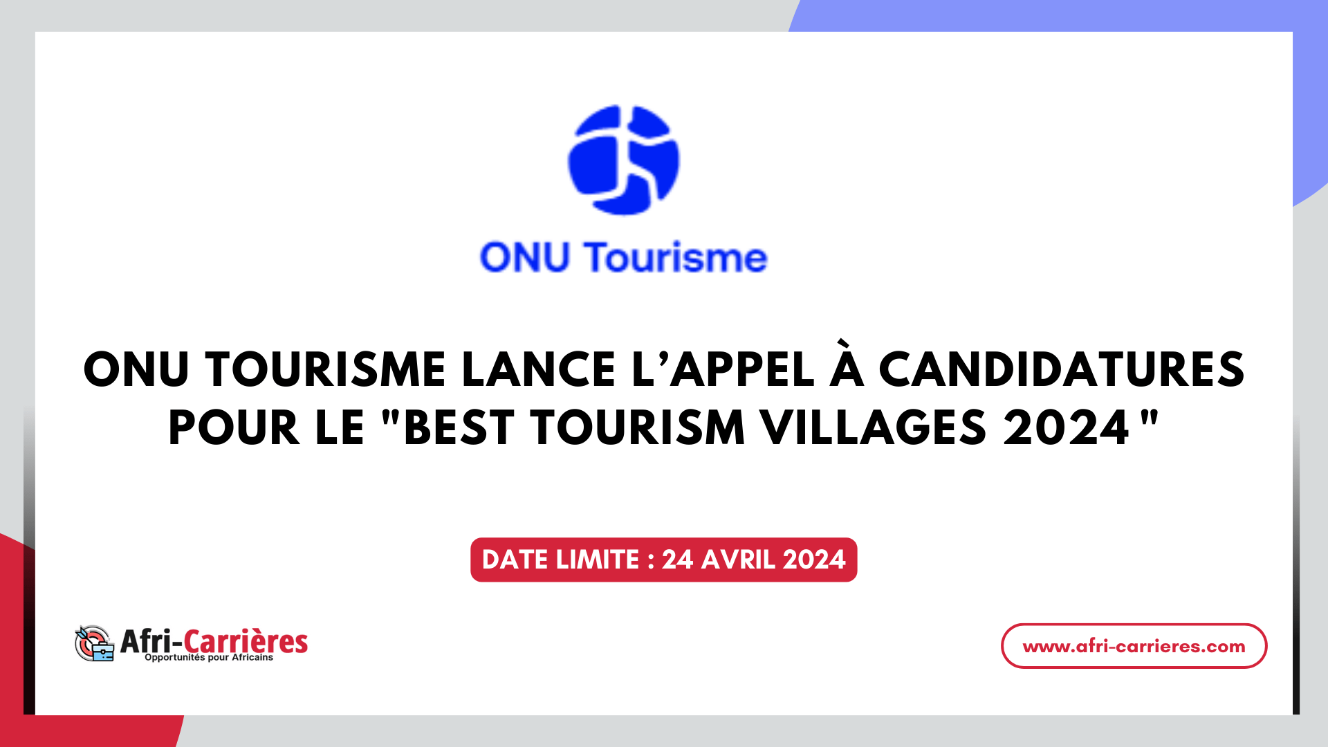 Programme Best Tourism Villages 2024
