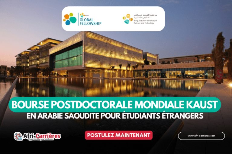 Programme de Bourse postdoctorale mondiale KAUST en Arabie Saoudite