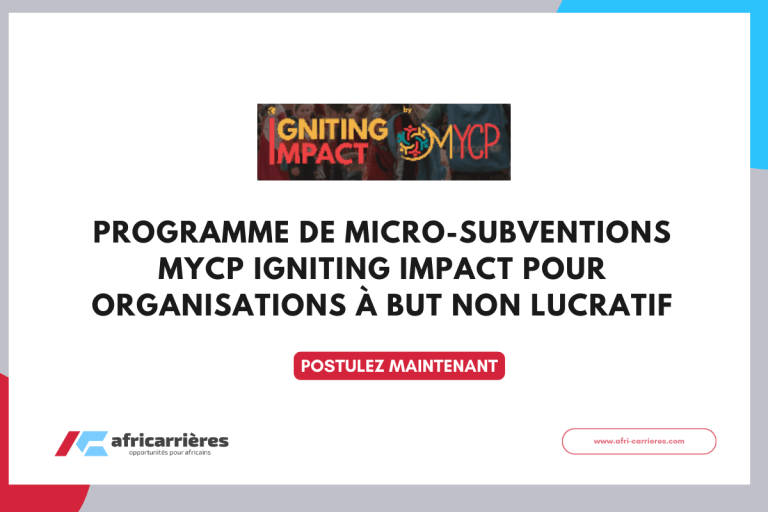 Programme de micro-subventions MYCP Igniting Impact 2025