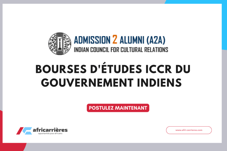 bourses d'études ICCR du Gouvernement Indiens