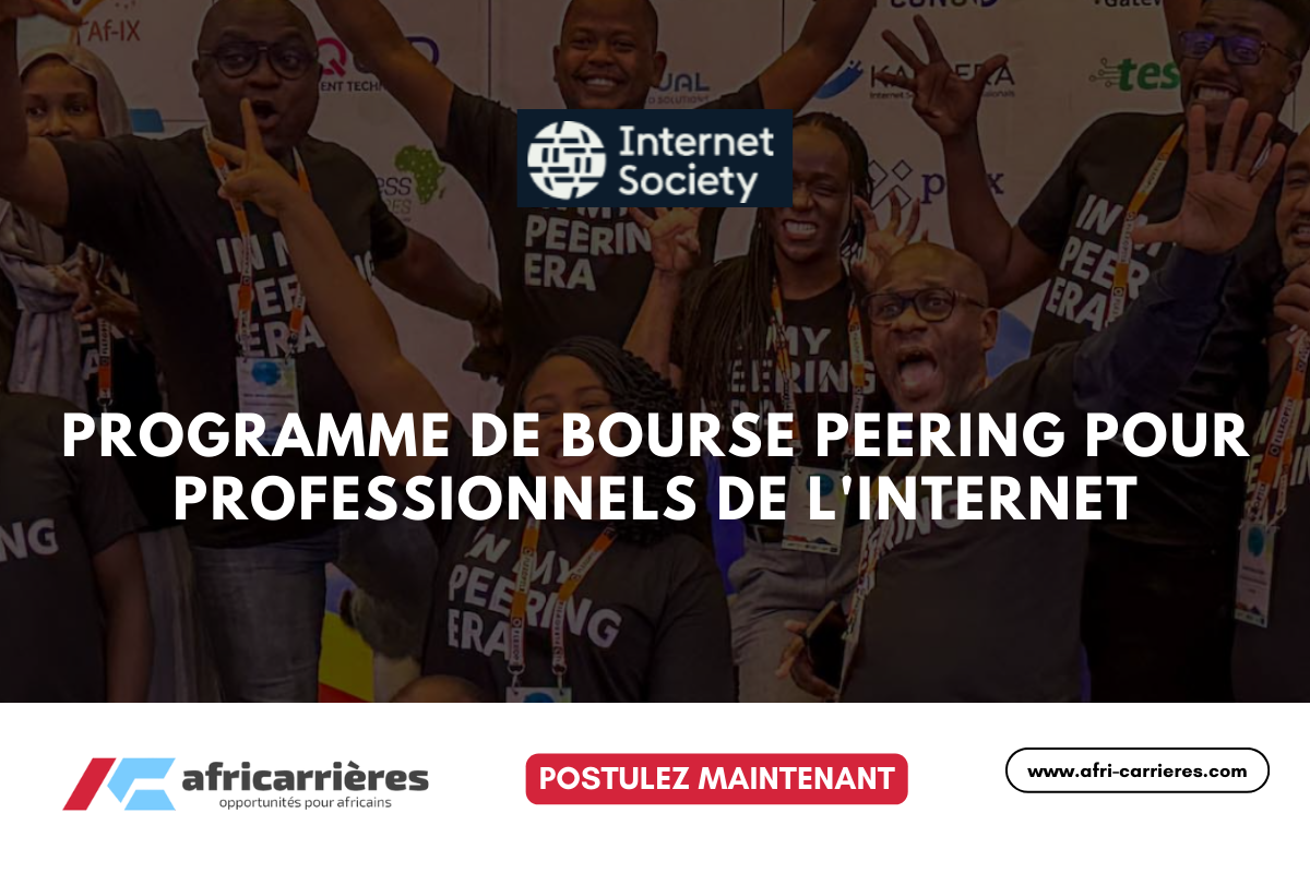 Les candidatures ouvertes pour la bourse Peering 2025 d'Internet Society