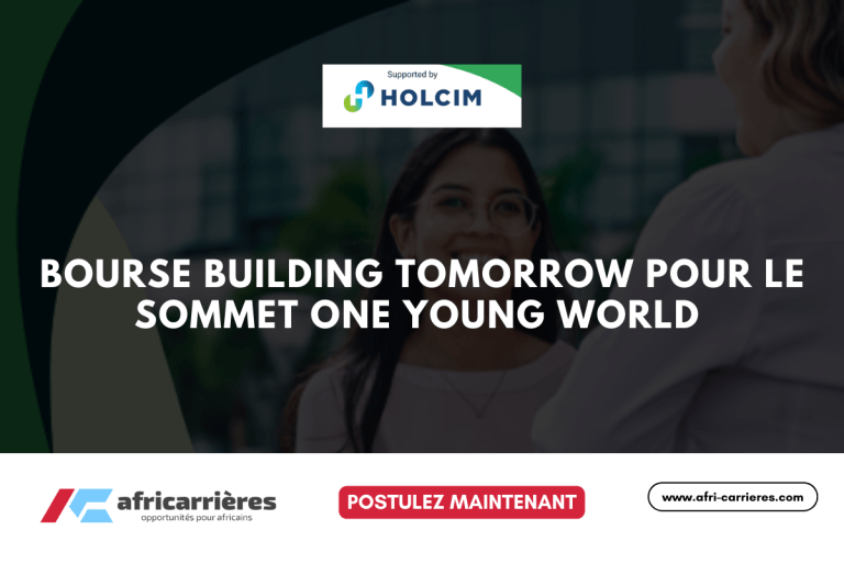 Bourse Building Tomorrow 2025 pour le Sommet One Young World