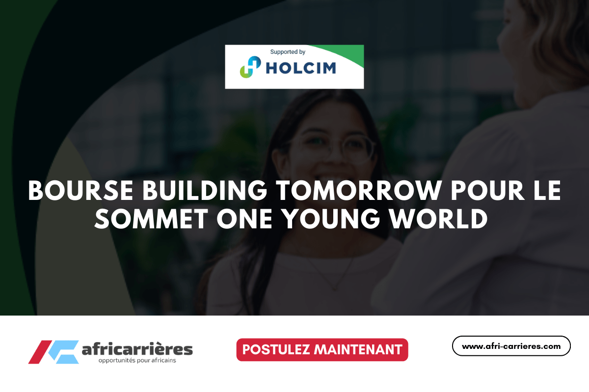 Bourse Building Tomorrow 2025 pour le Sommet One Young World