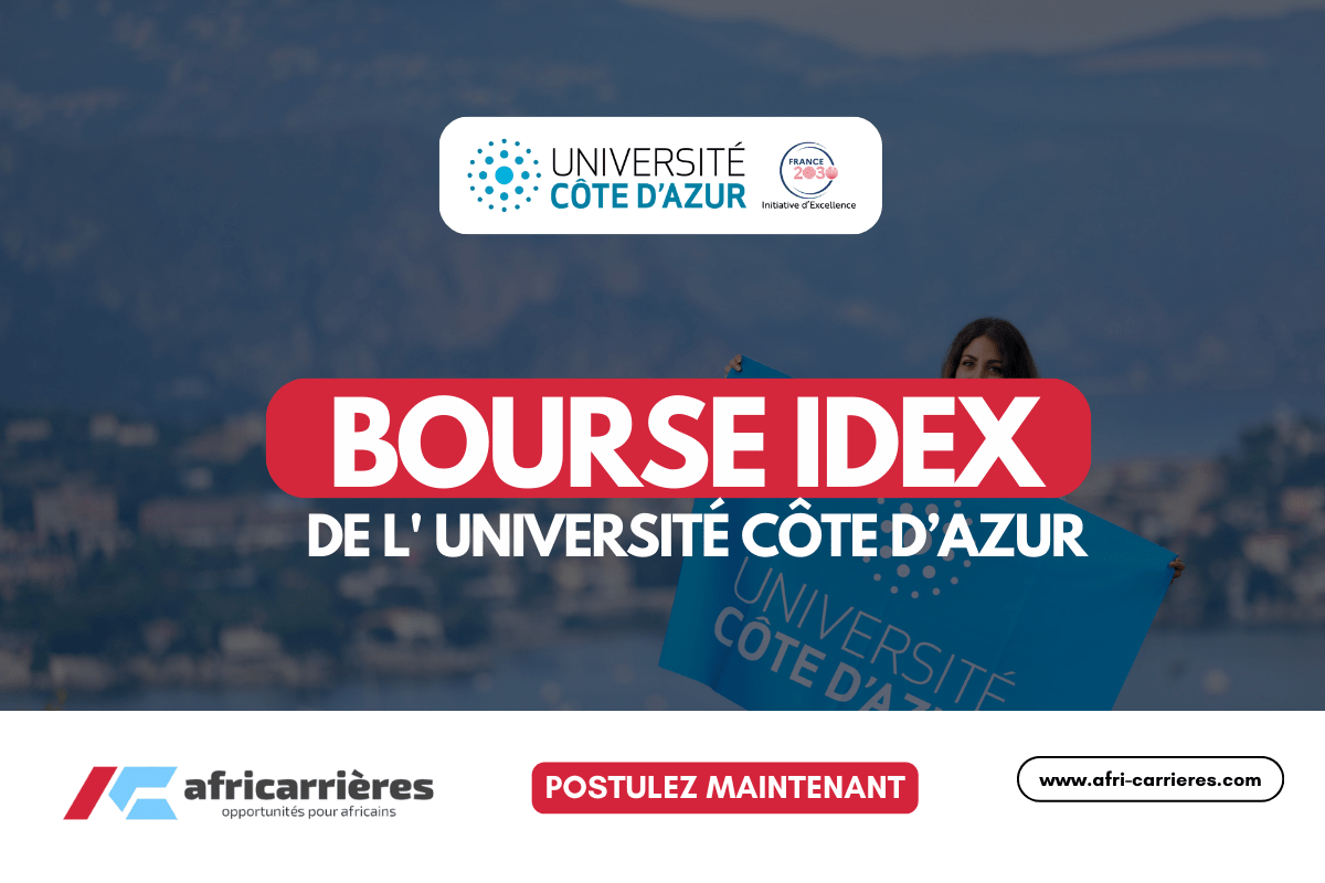 Bourse idex Université côte d'azur 2025-2026.