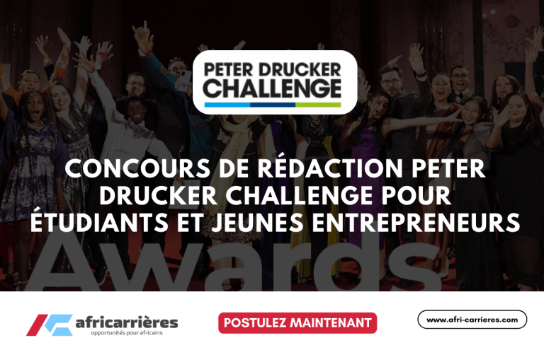 Concours de rédaction Peter Drucker Challenge 2025 pour étudiants et jeunes entrepreneurs