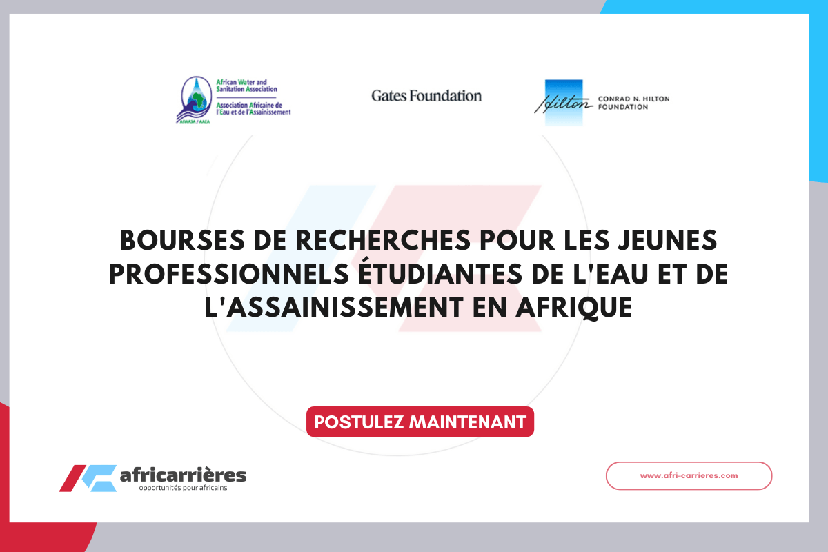 bourses eau et de l'assainissement de la Fondation Gates et Fondation Conrad N. Hilton