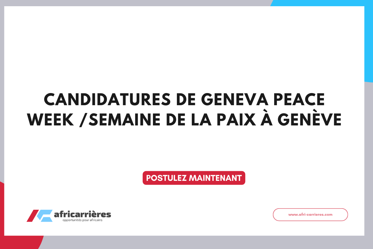 Geneva Peace Week /Semaine de la Paix à Genève 2025