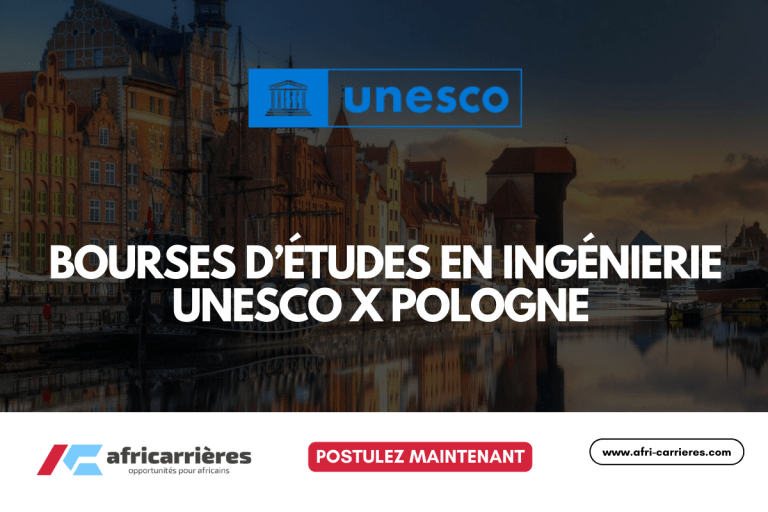 Bourses d’études en ingénierie UNESCO X Pologne 2025