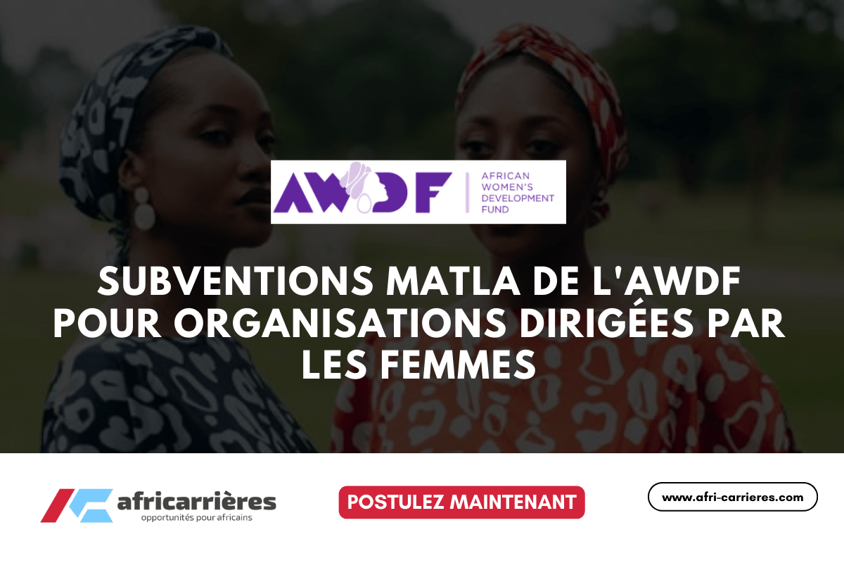 Subventions Matla 2025 de l'AWDF pour organisations dirigées par les femmes