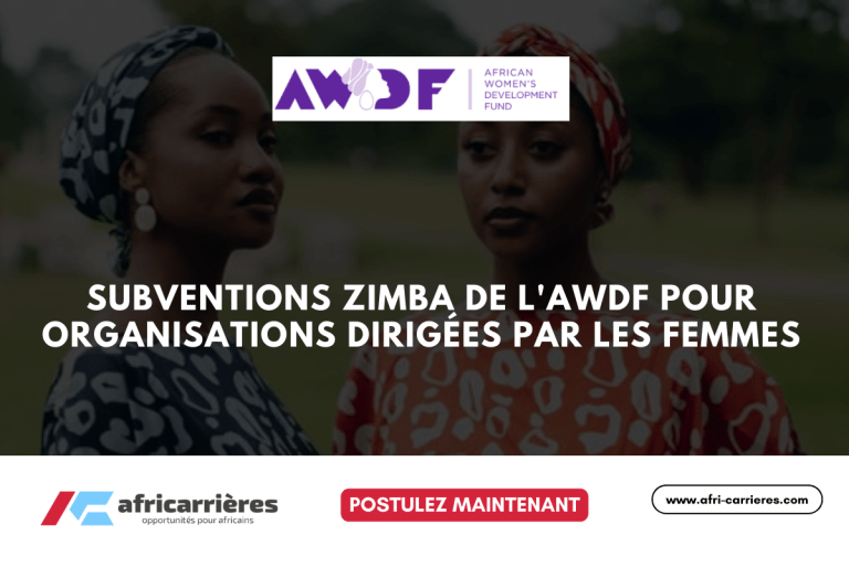 Subventions Zimba 2025  de l'AWDF pour organisations dirigés par des femmes africaines