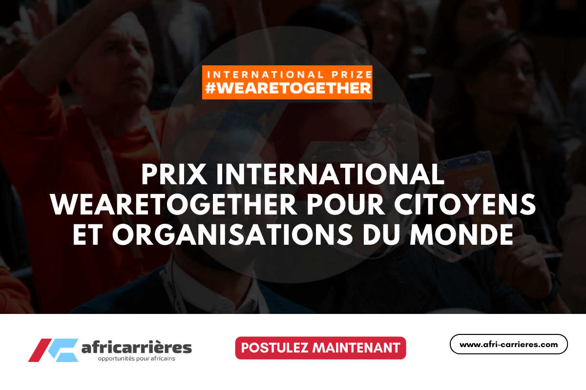 Prix International Wearetogether 2025 pour citoyens et organisations du monde