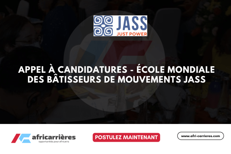 Appel à candidatures - Mouvement mondial JASS