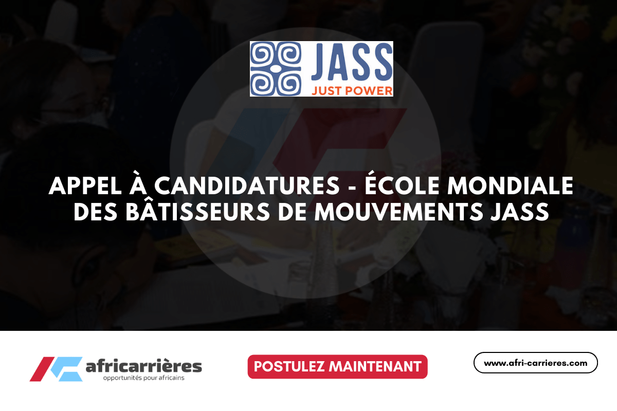 Appel à candidatures - Mouvement mondial JASS
