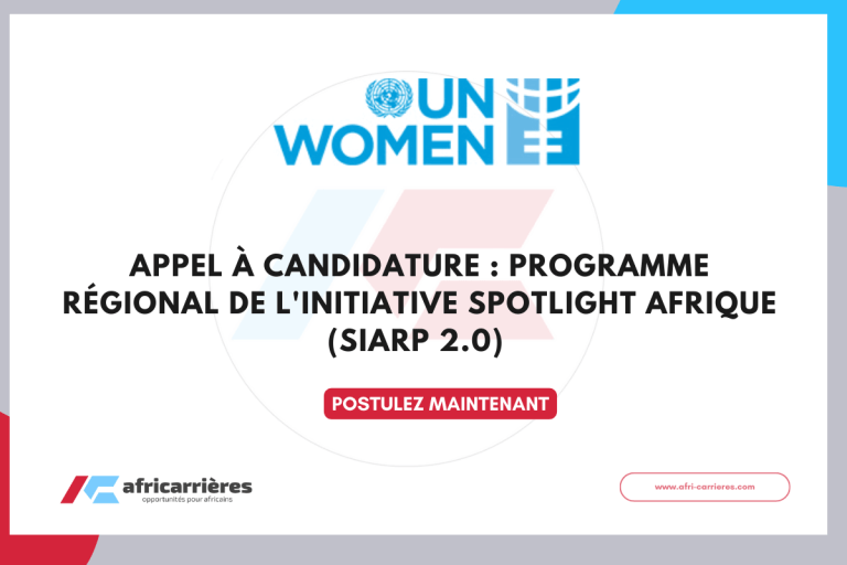 Appel à candidature : Programme régional de l'Initiative Spotlight Afrique (SIARP 2.0)