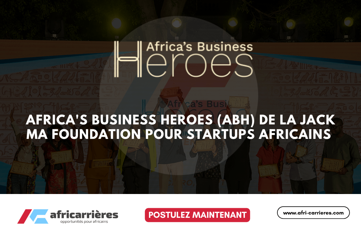 Concours du prix ABH 2025 de Jack Ma Foundation pour startups africains