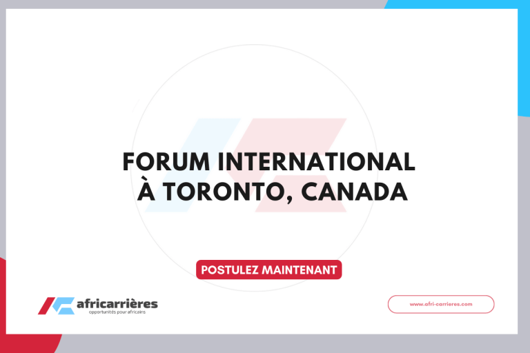 International Forum 2025 à Toronto, Canada (entièrement financé)