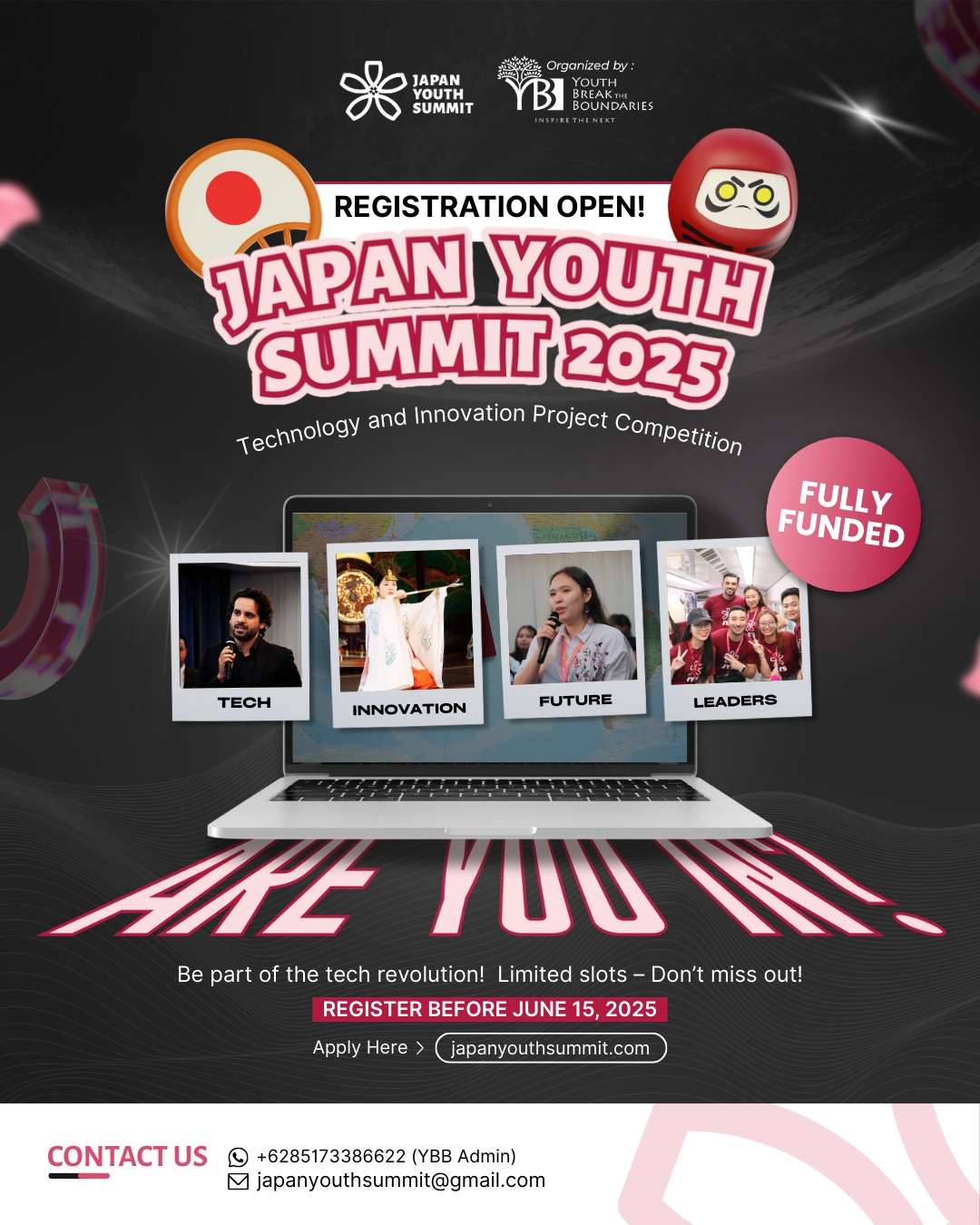  Inscriptions ouvertes pour le Japan Youth Summit / Sommet de la jeunesse japonaise 2025