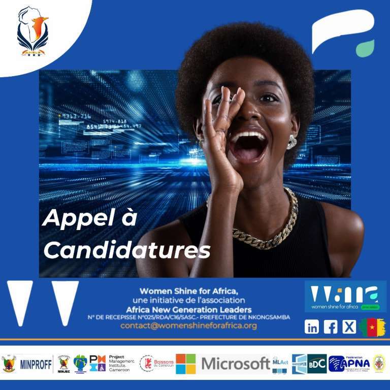Appel à Candidatures Women Shine for Africa - 2ème Édition