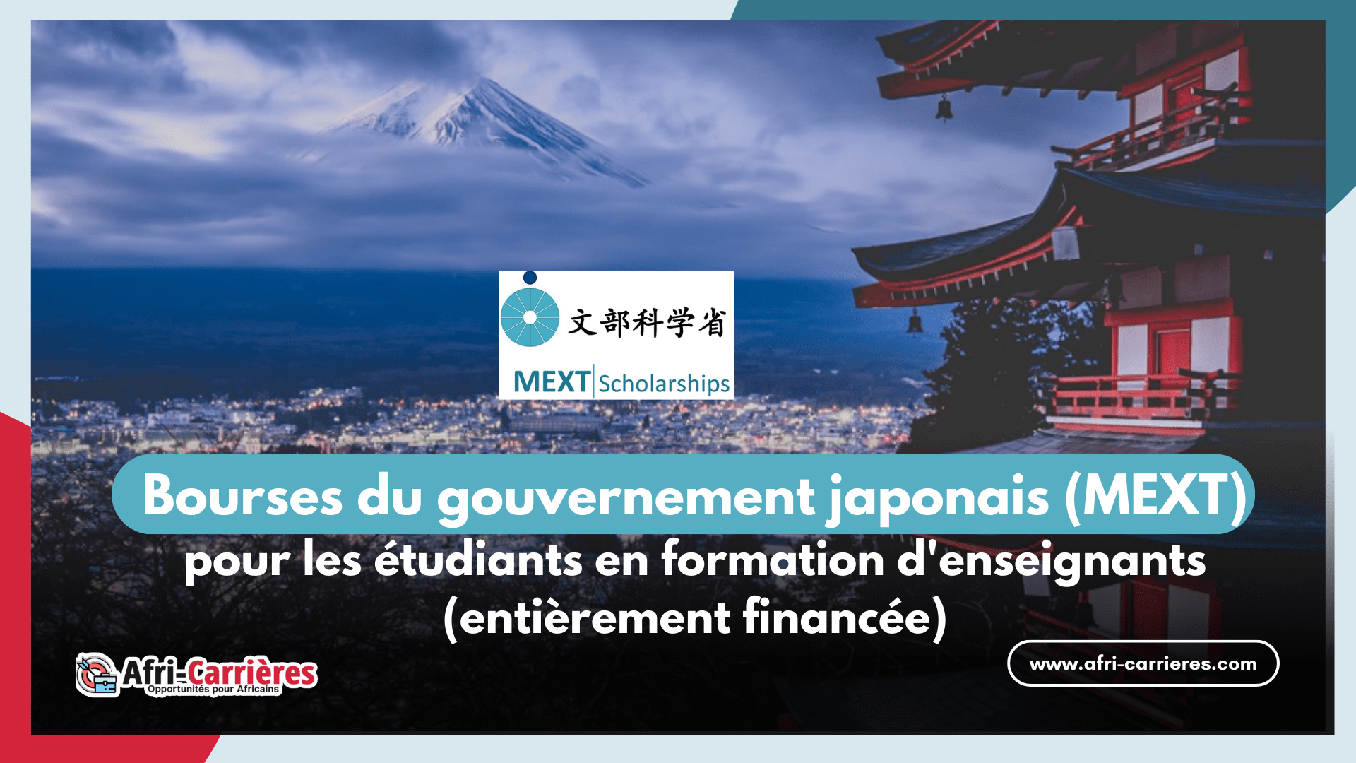 Bourses du gouvernement japonais (MEXT) pour étudiants