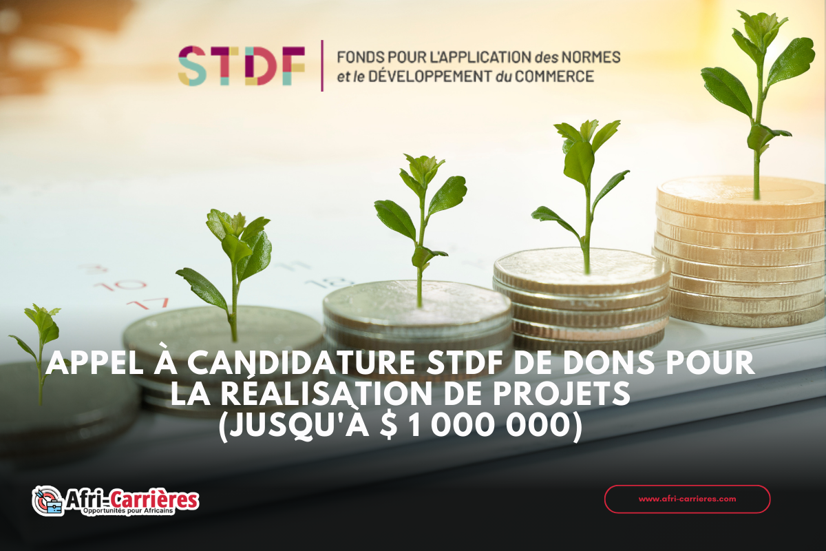 Fonds STDF pour la réalisations de projets -$ 1 000 000