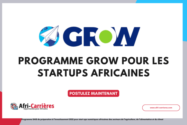 Programme Grow pour les startups africaines