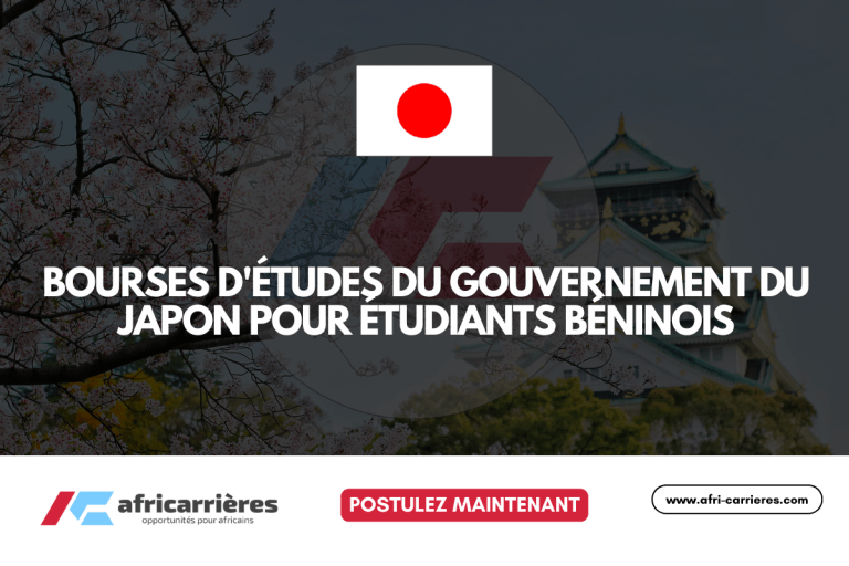 Bourses du Gouvernement du Japon 2026 pour étudiants béninois