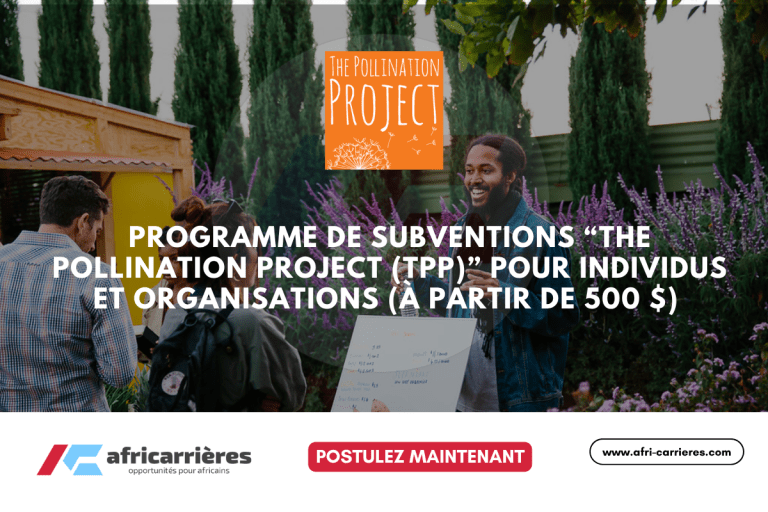 Programme de subventions The Pollination Project (TPP)