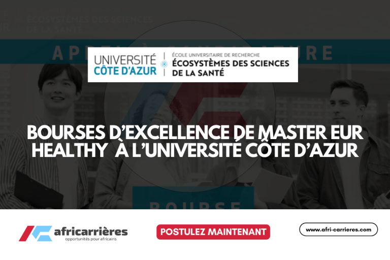 Bourse d'excellence en Master 2025 à l’Université Côte d’Azur