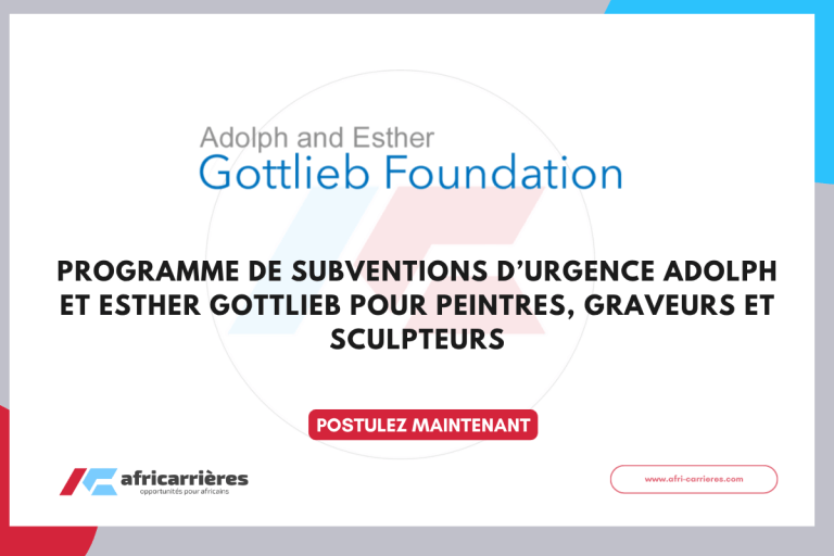 programme de subventions d'urgence Adolph et Esther Gottlieb pour peintres, graveurs et sculpteurs