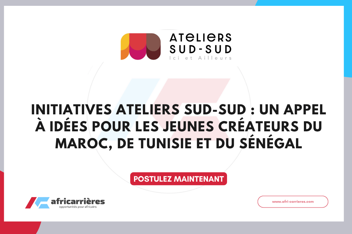 Initiatives Ateliers Sud-Sud : un appel à idées pour les jeunes créateurs du Maroc, de Tunisie et du Sénégal