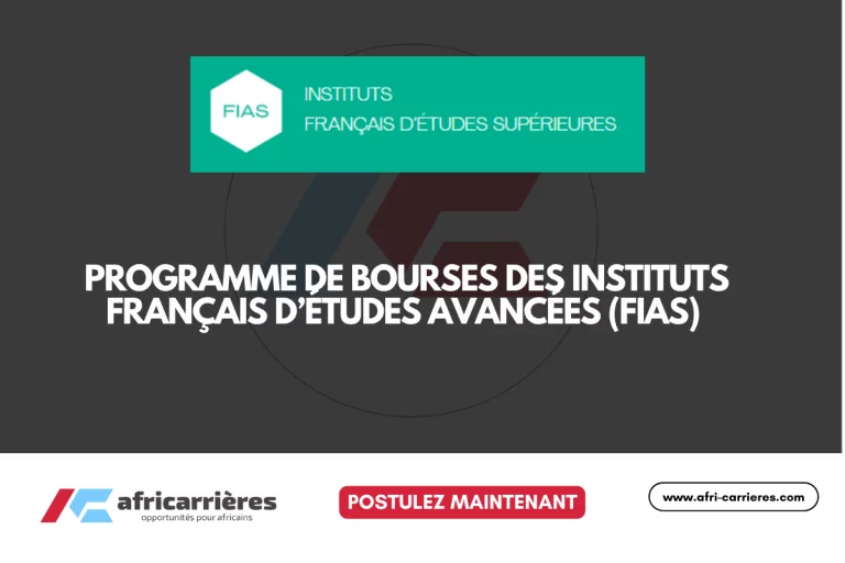 Programme FIAS Fellowships FIAS 2027/2028 : Bourses de recherche en France pour chercheurs internationaux