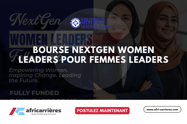 Bourse NextGen Women Leaders 2025 pour femmes leaders