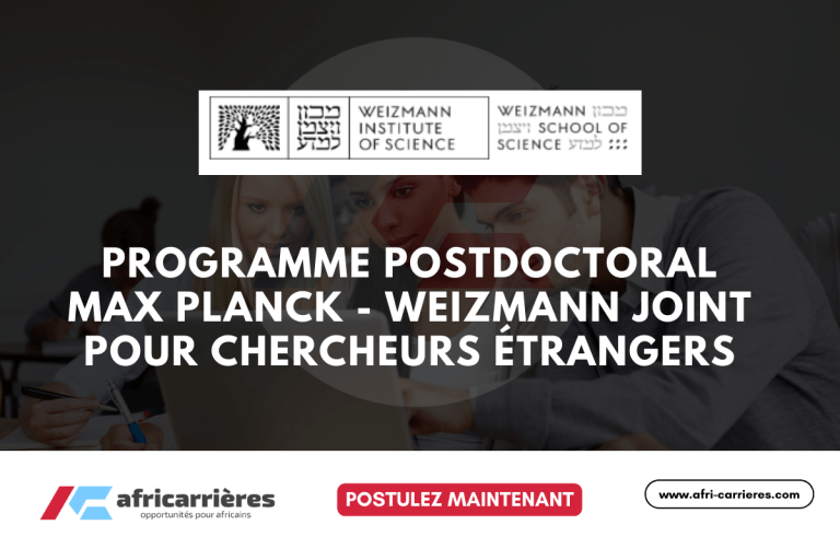 Programme postdoctoral Max Planck - Weizmann Joint 2025 pour chercheurs étrangers