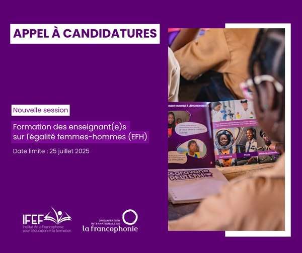 Formation sur l'égalité femmes hommes (EFH) en éduaction
