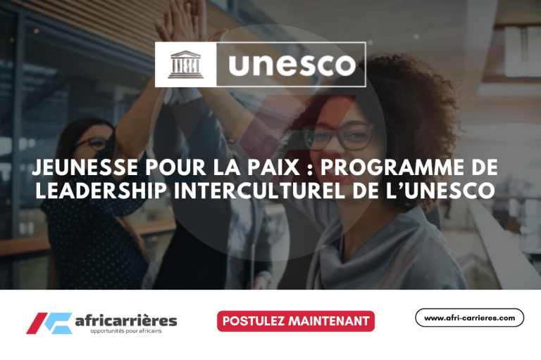 Jeunesse pour la paix : Programme de leadership interculturel de l’UNESCO 2025