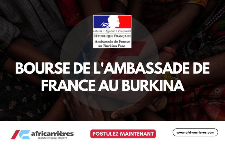 10 Bourse de l'Ambassade de France au Burkina 2025 en France