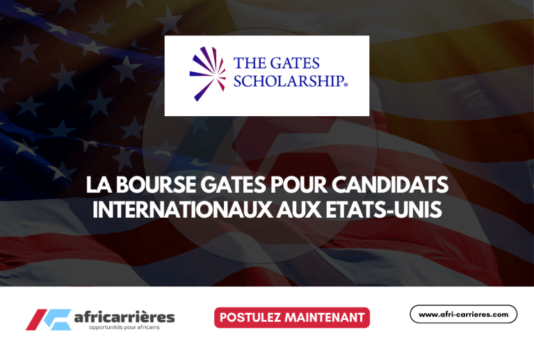 La bourse Gates pour candidats internationaux 2025-26 (financée ) aux Etats-Unis