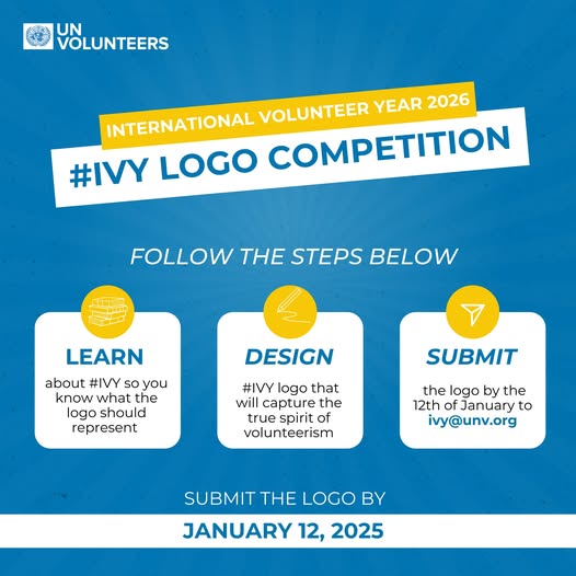 IVY logo competition : Concours de logo pour l’Année du volontariat international 2026